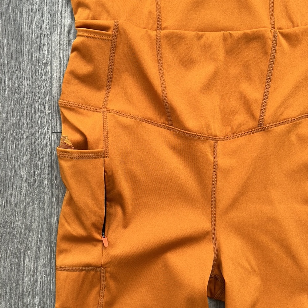 Free People Orange Cropped Jumpsuit with Braided Straps - Picture 6 of 11